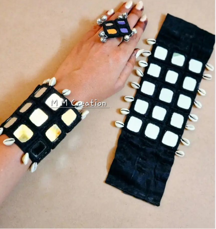 Mirror Embroidery Handcuff